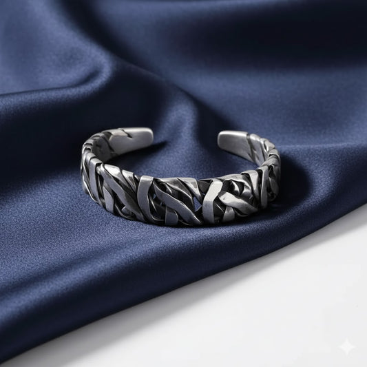 Retro Cuff Bracelet Thai Handmade Bangle