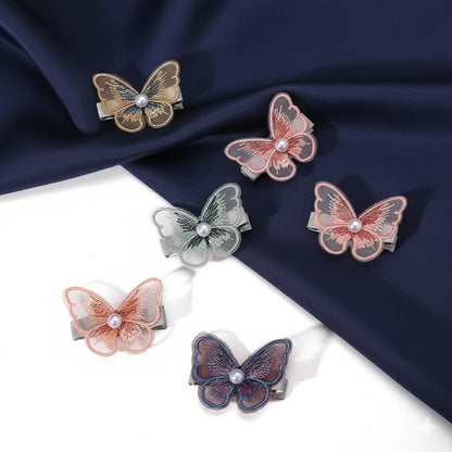 Butterfly Barrettes Hair Pins Imitation Bridal Jewelry Hair Clip Accessories UK