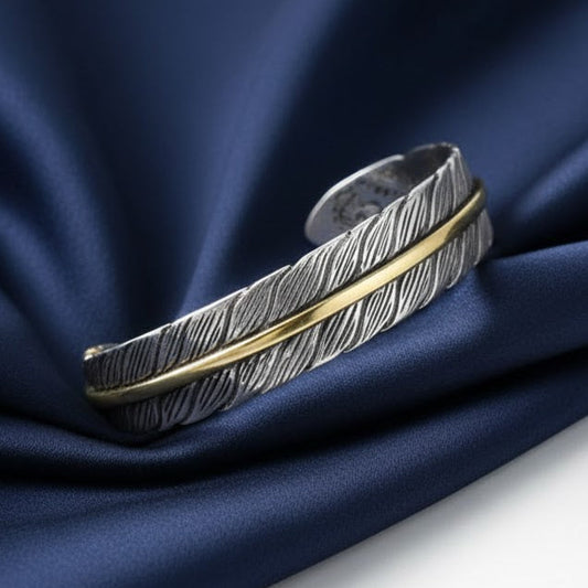 Cuff Bangle Angel Wing Vintage Roman Bracelet