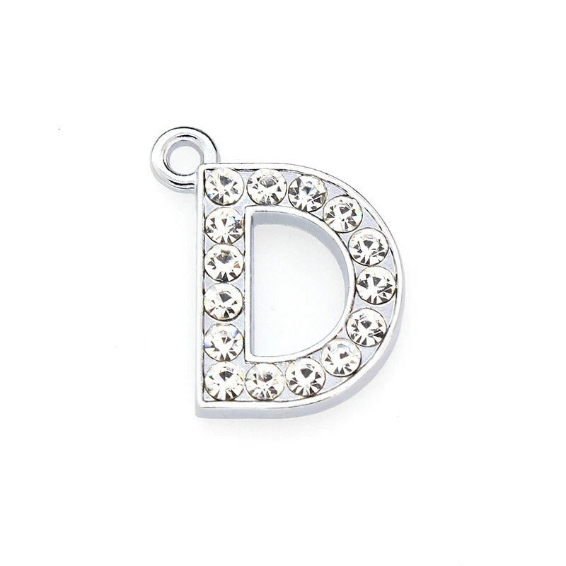 A to Z Rhinestone Letter Pendant